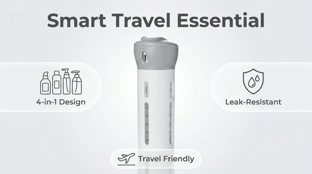 4-in-1 Travel Toiletry Dispenser